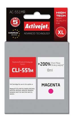 ActiveJet inkoust Canon CLI-551M premium, 10 ml, AC-551MR