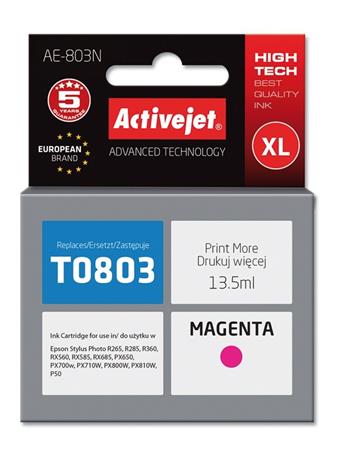 ActiveJet inkoust Epson T0803 R265/R360/RX560 Magenta, 12 ml AE-803