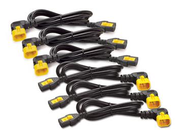 APC Power Cord Kit, ( 6ea) ,Locking, 10A, 100-230V, C13 to C14 (pravoúhlý) 1,2m