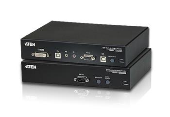ATEN KVM extender CE-690 USB ,DVI KVM extender pro konzoli s USB klávesnicí a myší přes optický kabel (1920 x 1200 na 20km)