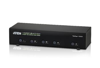 ATEN VS0401-AT-G 4 PORT VGA Switch with Audio W/EU ADP