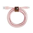 Belkin DURATEK Lightning kabel, 1,2m, růžový - odolný + řemínek