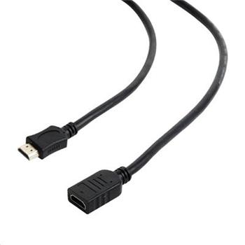 CABLEXPERT Kabel HDMI-HDMI 1,8m, 1.4, M/F stíněný, zlacené kontakty, prodlužovací, černý