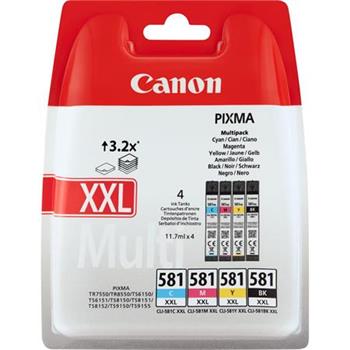 Canon cartridge INK CLI-581XXL C/M/Y/BK MULTI BL / 4x11,7ml
