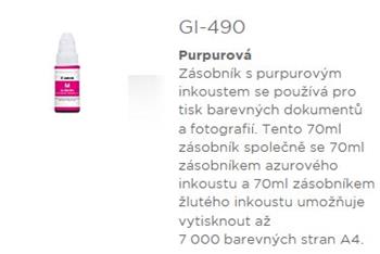 Canon Ink GI-490/Magenta/7000str.
