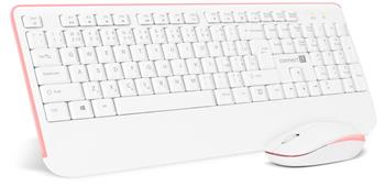 CONNECT IT Combo bezdrátová bílo-růžová klávesnice
