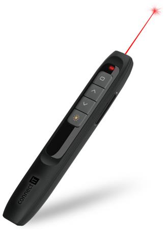 CONNECT IT laserové ukazovátko, ČERNÉ, USB