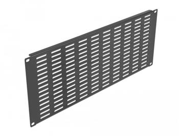 Delock 19” panel síťové skříně s větracími štěrbinami, vodorovný, 4U, černý