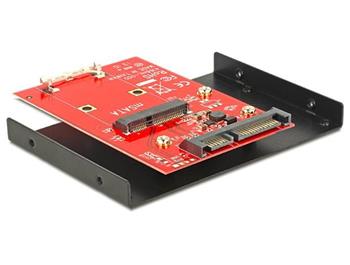 Delock adaptér SATA 22 pin > mSATA s 3.5" rámečkem