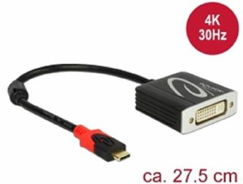 Delock Adaptér USB Type-C™ samec > DVI samice (DP Alt Mód) 4K 30 Hz