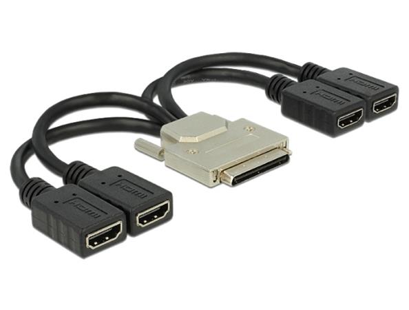 Delock adaptér VHDCI-68 pin samec > 4 x HDMI samice 20 cm