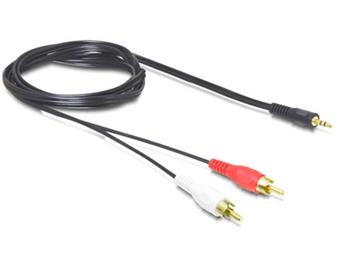 Delock Audio Kabel 3,5 mm stereo jack samec > 2 x RCA samec 1,5 m
