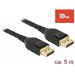 Delock DisplayPort kabel 8K 60 Hz 5 m DP 8K certifikováno