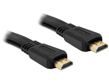 Delock HDMI 1.4 kabel A/A samec/samec, plochý, délka 5 metrů