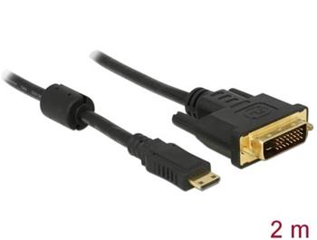 Delock HDMI kabel Mini-C samec > DVI 24+1 samec 2 m