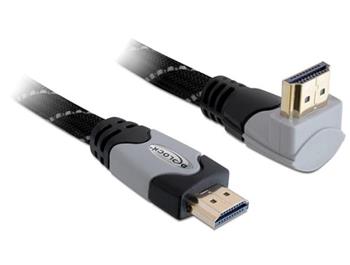 Delock Kabel High Speed HDMI s Ethernetem – HDMI A samec > HDMI A samec pravoúhlý 3 m
