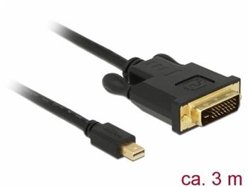 Delock Kabel mini Displayport 1.1 samec > DVI 24+1 samec 3 m