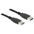 Delock Kabel USB 3.0 Typ-A samec > USB 3.0 Typ-A samec 5,0 m černý