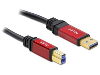 Delock Kabel USB 3.0 Typ-A samec > USB 3.0 Typ-B samec 1 m Premium