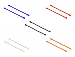 Delock Kabelové úvazky ohebné, D 80 x Š 4 mm, sada barevně odlišených, 10 ks