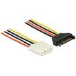 Delock Power Cable SATA 15 pin male > 4 pin female 30 cm