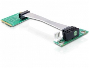 Delock Riser Card Mini PCI Express > PCI Express x1 vkládání vlevo 13 cm