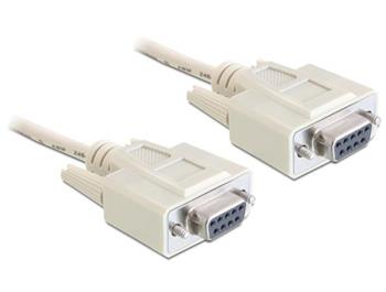 Delock sériový kabel Null modem 9 pin samice/samice 1,8 m