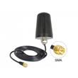 Delock WLAN 802.11 b/g/n Antenna SMA Plug 3 dBi omnidirectional with connection cable (RG-174, 3 m)