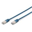 Digitus CAT 5e SF-UTP patch cable, Cu, PVC AWG 26/7, length 0.5 m, color blue