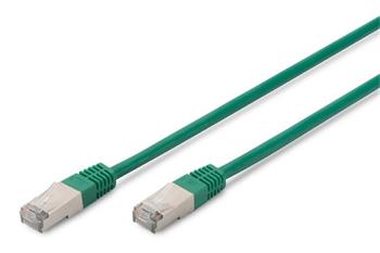 Digitus CAT 5e SF-UTP patch cable, Cu, PVC AWG 26/7, length 10 m, color green