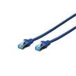 Digitus CAT 5e SF-UTP patch cable, PVC AWG 26/7, length 2 m, color blue
