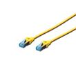 Digitus CAT 5e SF-UTP patch cable, PVC AWG 26/7, length 2 m, color yellow