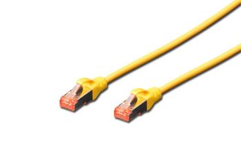 Digitus CAT 6 S-FTP patch cable, Cu, LSZH AWG 27/7, length 7 m, color yellow