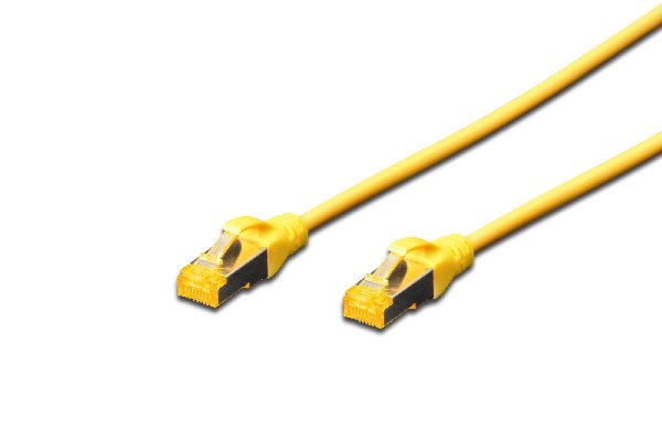Digitus CAT 6A S-FTP patch cable, Cu, LSZH AWG 26/7, length 10 m, color yellow