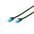 Digitus Ecoline Patch Cable, UTP, CAT 5e, AWG 26/7, zelený 5m, 1ks