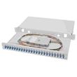 Digitus Fiber Optic Sliding Splice Box, 1U, Equipped 24x LC duplex, incl. M 25 Screw, Splice Cassette Singlemode OS2, Color Pigtai