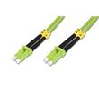 DIGITUS FO patch cord, duplex, LC to LC MM OM5 50/125 µ, 10 m Length 10m