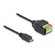 DIGITUS Připojovací kabel USB 4, TypC na TypeC, PP opletení AL-Housing 8K@60Hz, PD3.0, 40Gbits/s, 1m, bl.