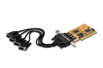 Digitus Sériový port RS232 PCI přidavná karta 4-portová, chipset: SUN1989
