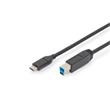 Ednet Připojovací kabel USB typu C, typ C na B M/M, 1,8m, 3A, 5GB, verze 3.0, bl