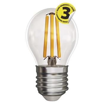 Emos LED žárovka MINI GLOBE, 4W/37W E27, WW teplá bílá, 420 lm, Filament, E