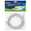 Emos Patch kabel UTP, CAT 5e, AWG26, PVC, šedý, 5m