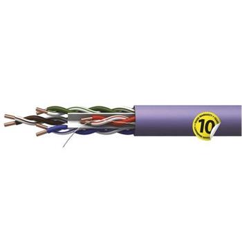 Emos UTP kabel CAT 6 LSZH, drát, měď (Cu), AWG23, šedý, 305m, box