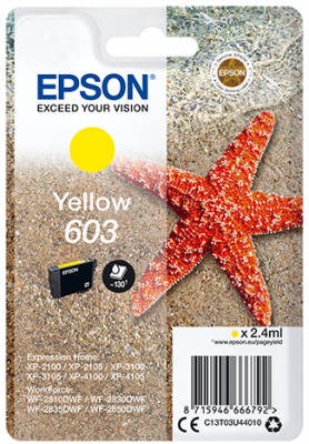 EPSON cartridge T03U4 yellow (hvězdice)