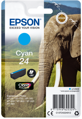 EPSON cartridge T2422 cyan (slon)