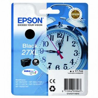 EPSON cartridge T2711 black (budík) XL