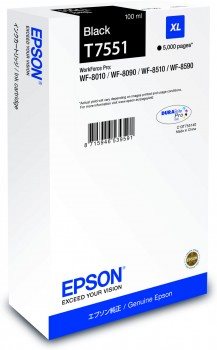 EPSON cartridge T7551 black XL (WF-8xxx)