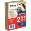 EPSON paper 10x15 - 255g/m2 - 2x40sheets - photo premium glossy (2 for 1 PROMO)