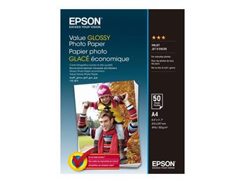 EPSON paper A4 - 183g/m2 - 50sheets -Value Glossy Photo Paper