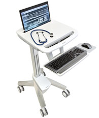ERGOTRON StyleView® EMR Laptop Cart, SV40, Pojízdný multifunkční stojan na NTB, LCD, klávesnici, myš